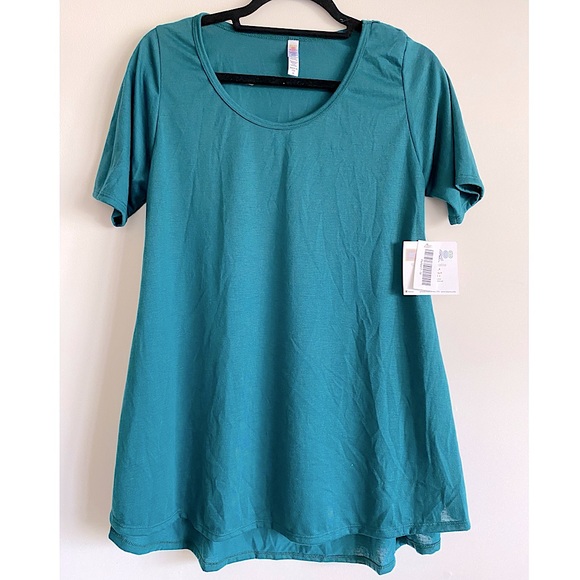 NWT LuLaRoe Teal Tunic with Side Slits Perfect T - Size M - Picture 1 of 8